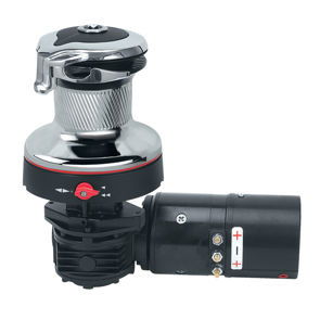 WINCH-REWIND 12 VOLT HORIZONAL CHROME