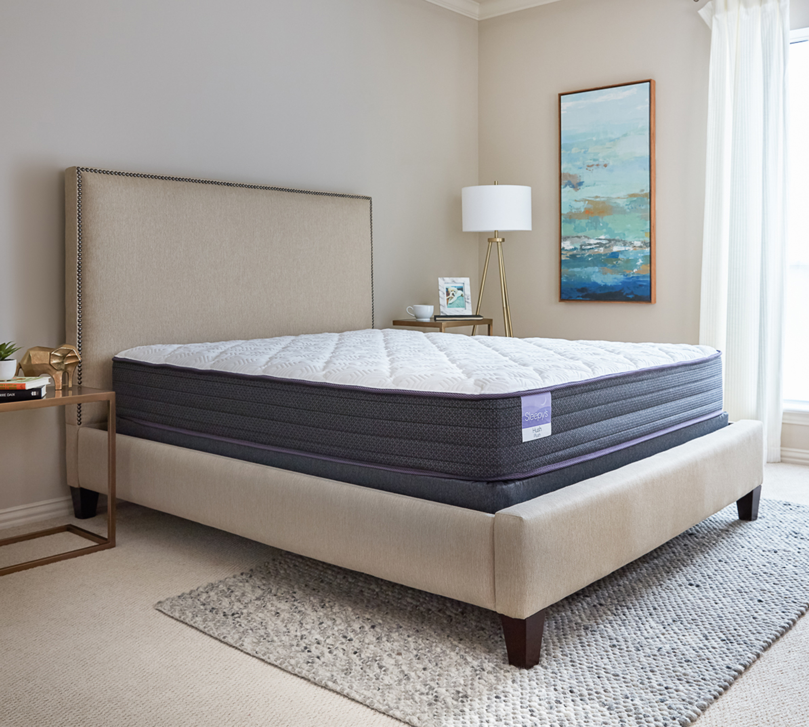 Sleepys California King Mattress | Encased Coil | Plush | Hush 10