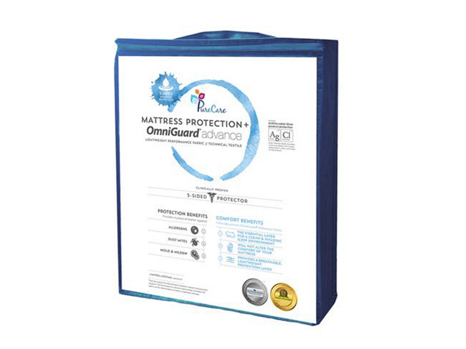 PureCare California King 5-Sided Waterproof Mattress Protector