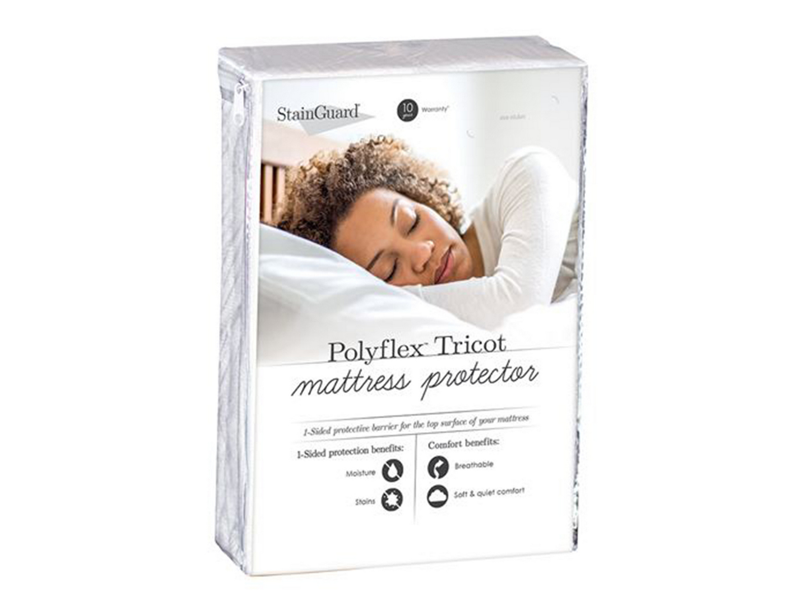 PureCare Twin Extra Long StainGuard PolyFlex Tricot Mattress Protector