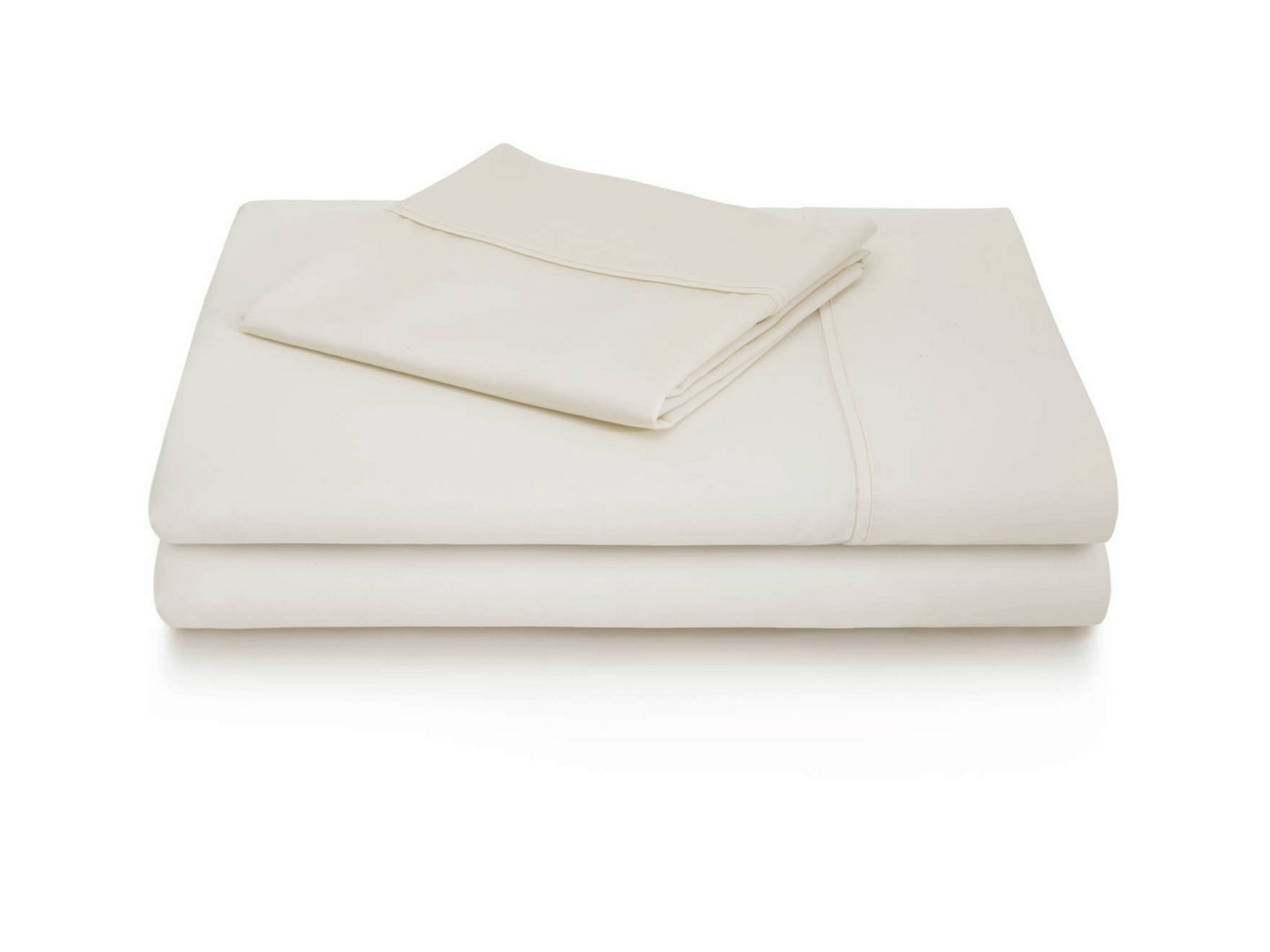 Malouf California King Woven 600 Thread Count Cotton Blend Sheet Set | Ivory