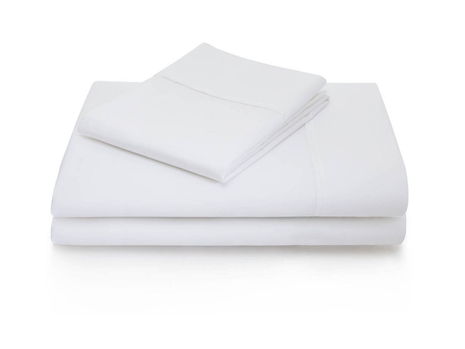 Malouf Twin Extra Long Woven 600 Thread Count Cotton Blend Sheet Set | White