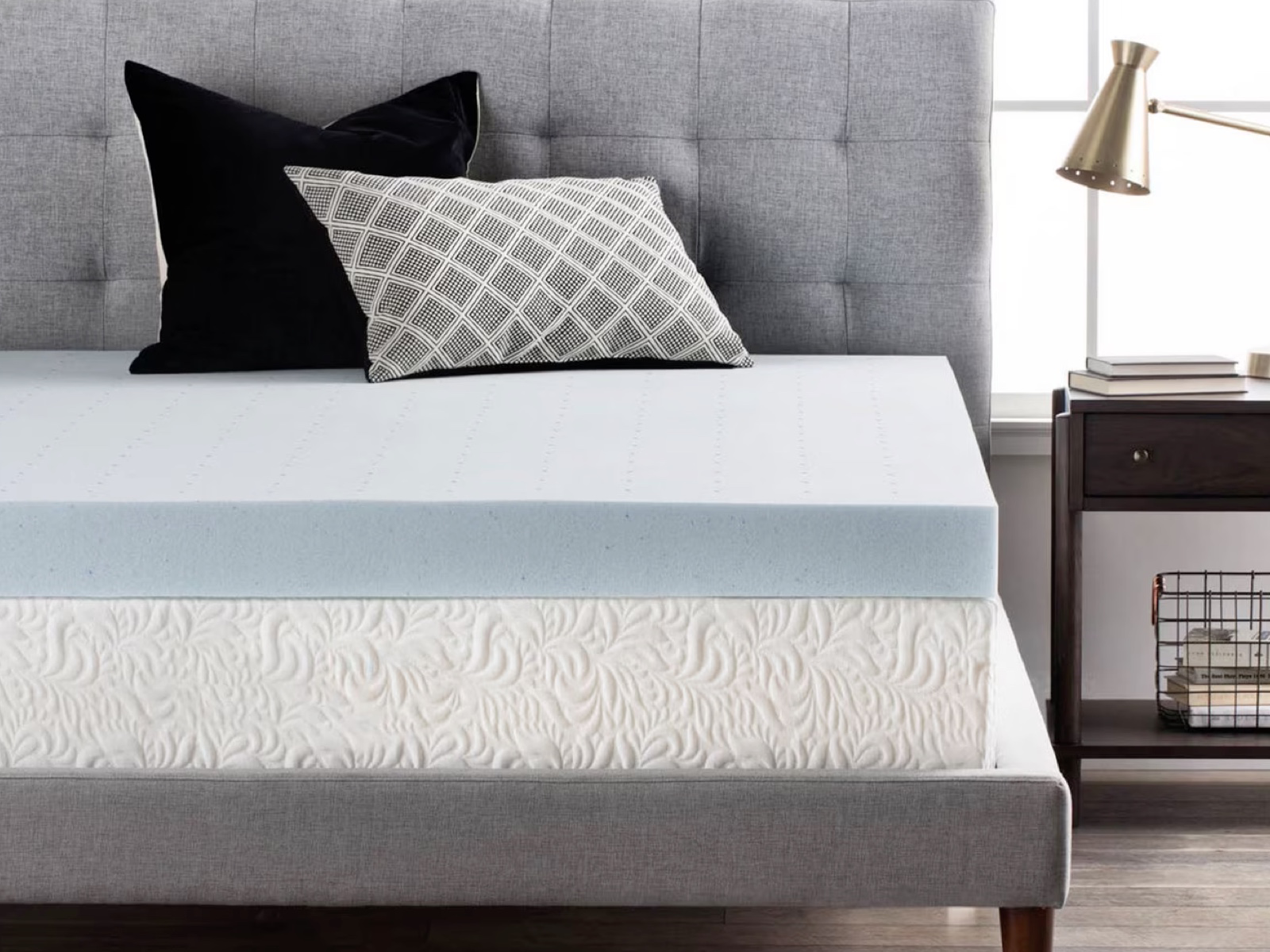 Lucid California King Mattress Topper | Gel Memory Foam | Firm 4