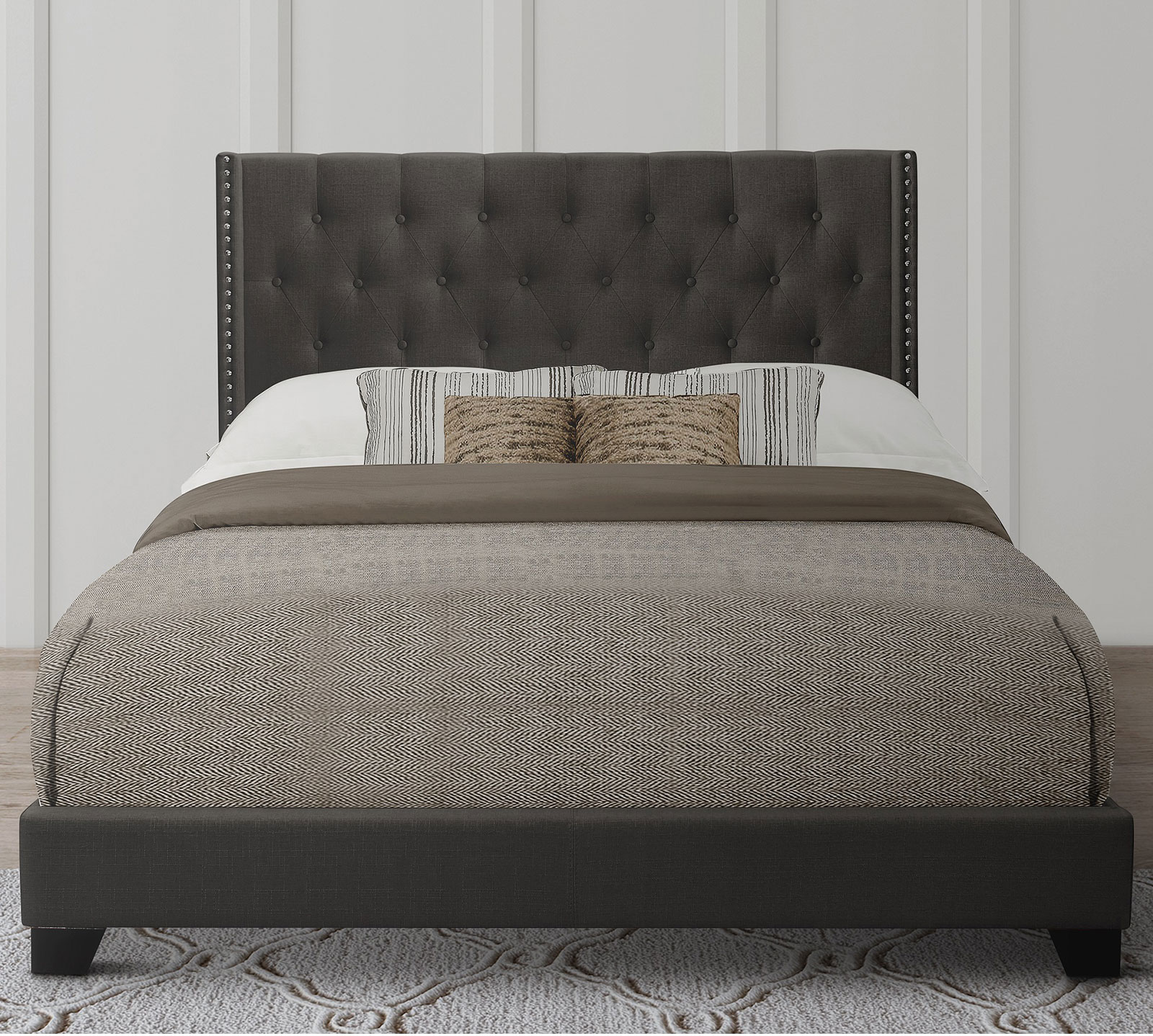 Brady queen 2024 bed gray