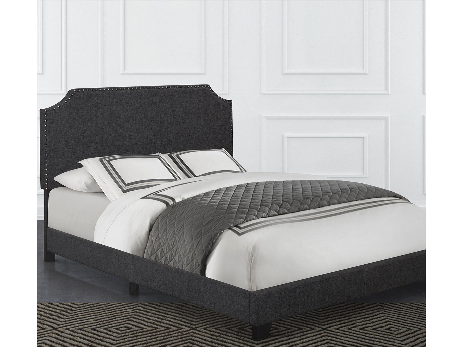 V000228684 Homelegance Bed Set | Full | Francis | Dark Gray sku V000228684
