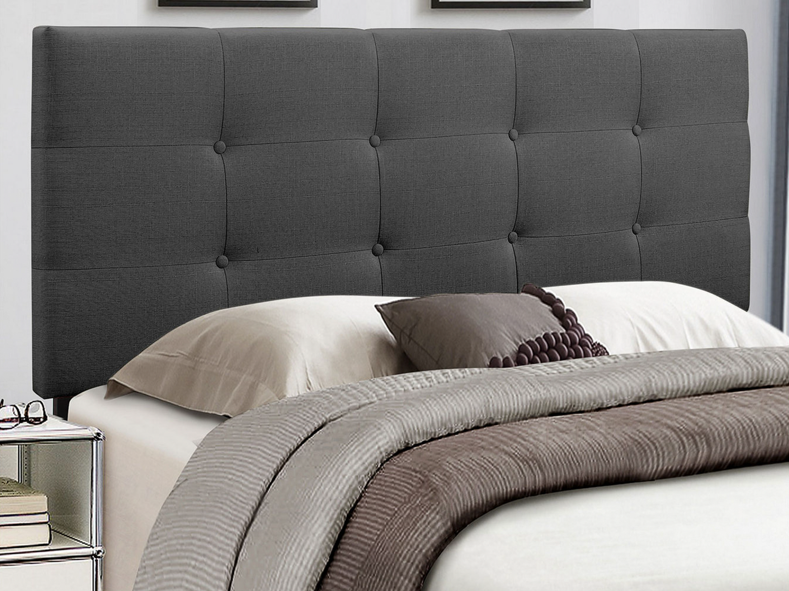 Homelegance Full/Queen Rory Headboard | Dark Gray