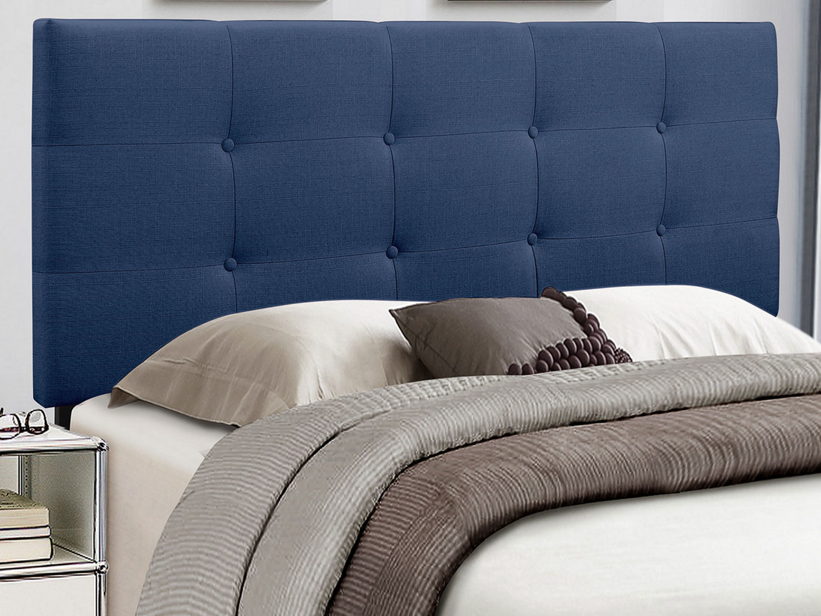 Homelegance Upholstered Headboard | King | Blue | Rory