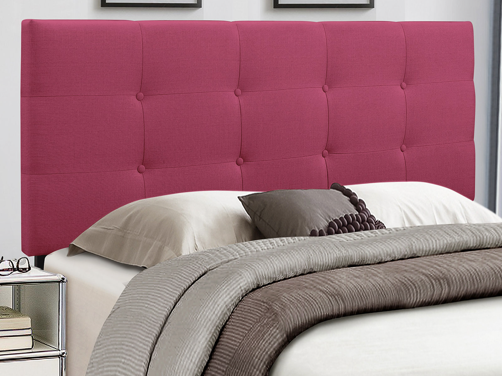Homelegance Upholstered Headboard | Twin | Pink | Rory