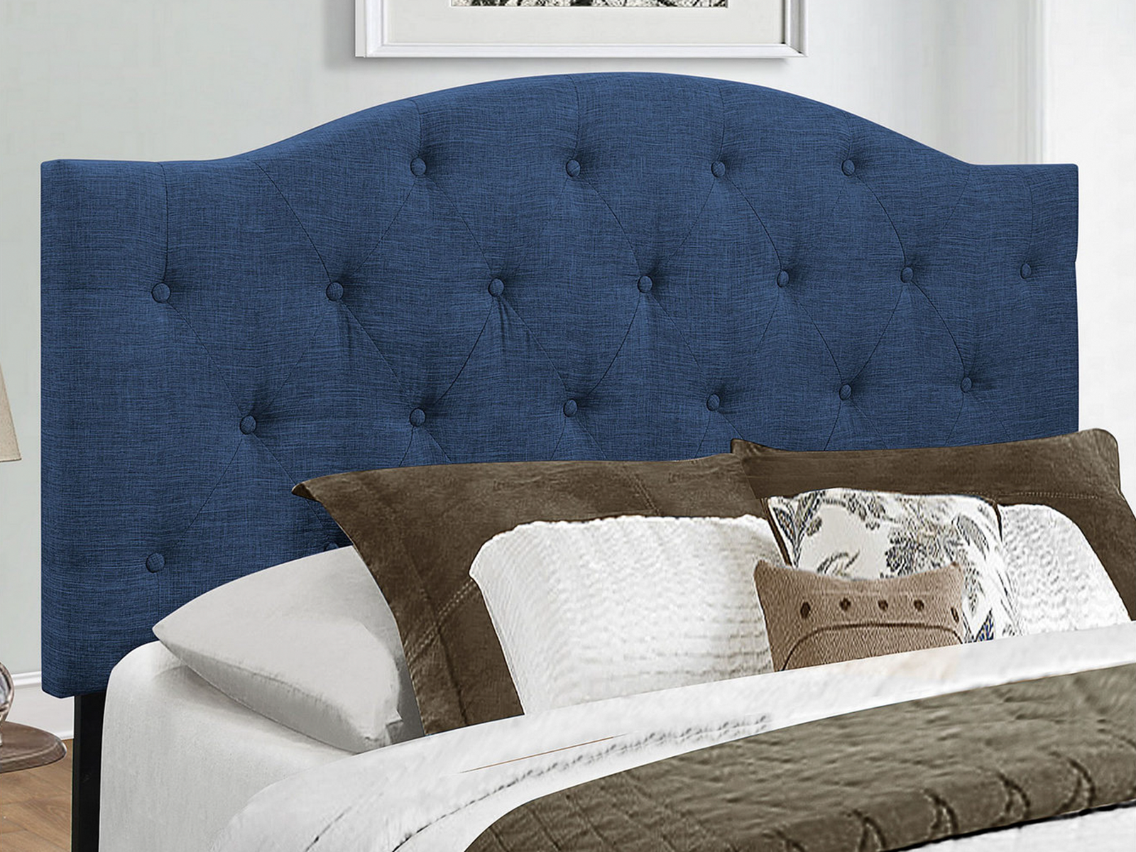 Homelegance Upholstered Headboard | Full/Queen | Blue | Skye