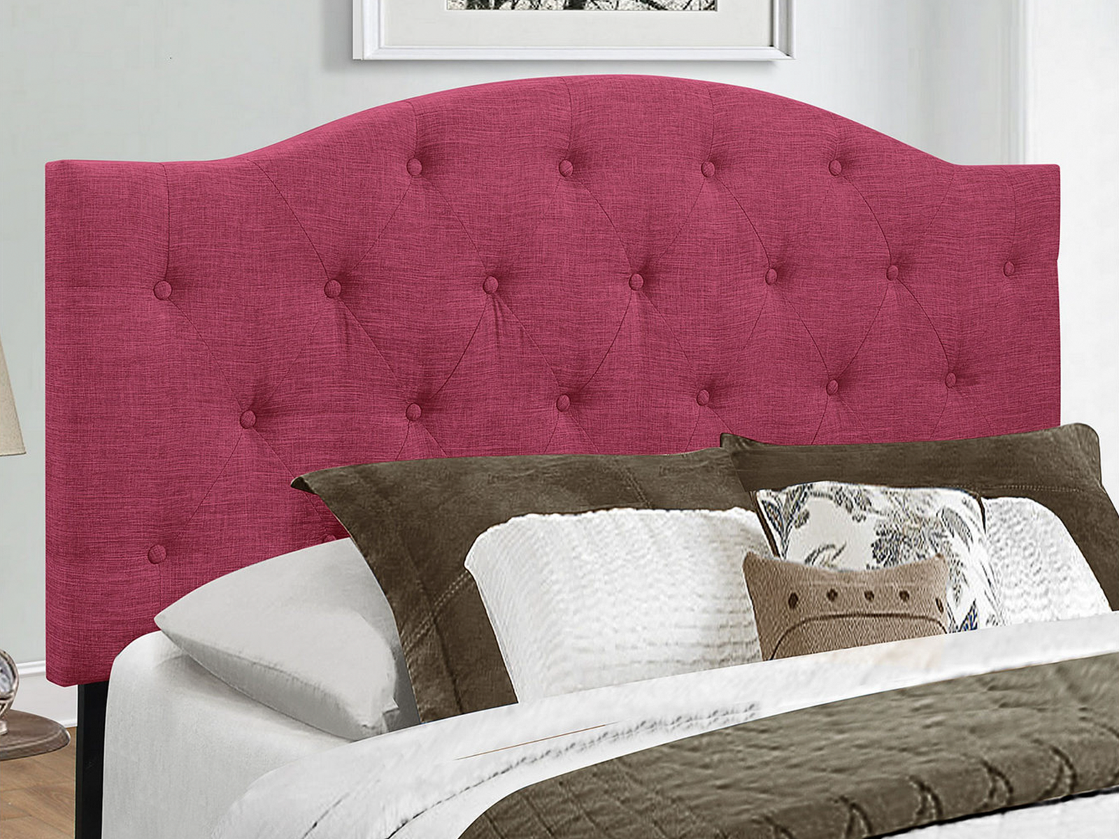 Homelegance Upholstered Headboard | Twin | Pink | Skye