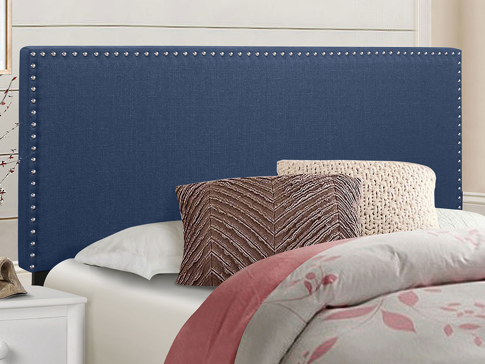 Homelegance Upholstered Headboard | Full/Queen | Blue | West