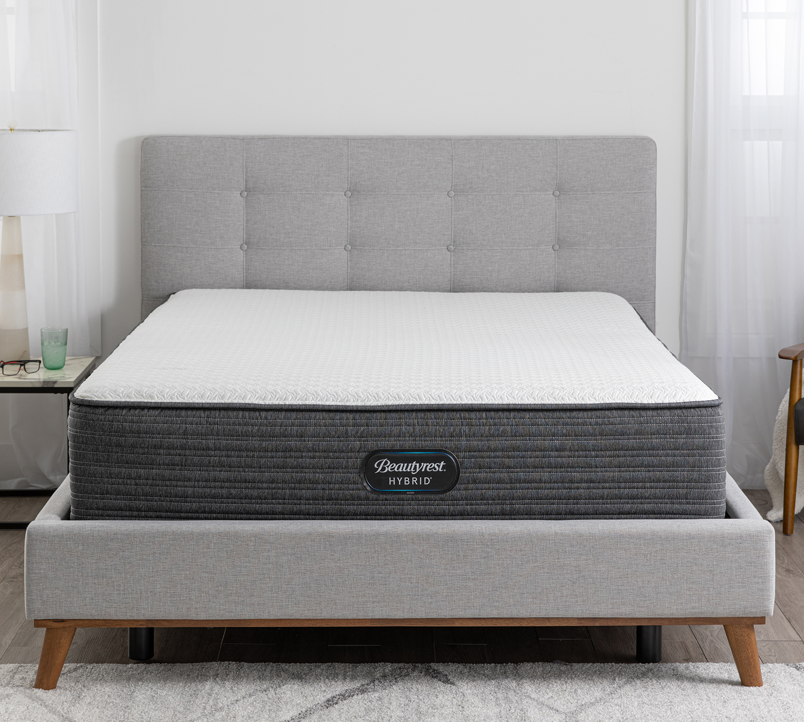 Beautyrest hybrid plush queen outlet mattress