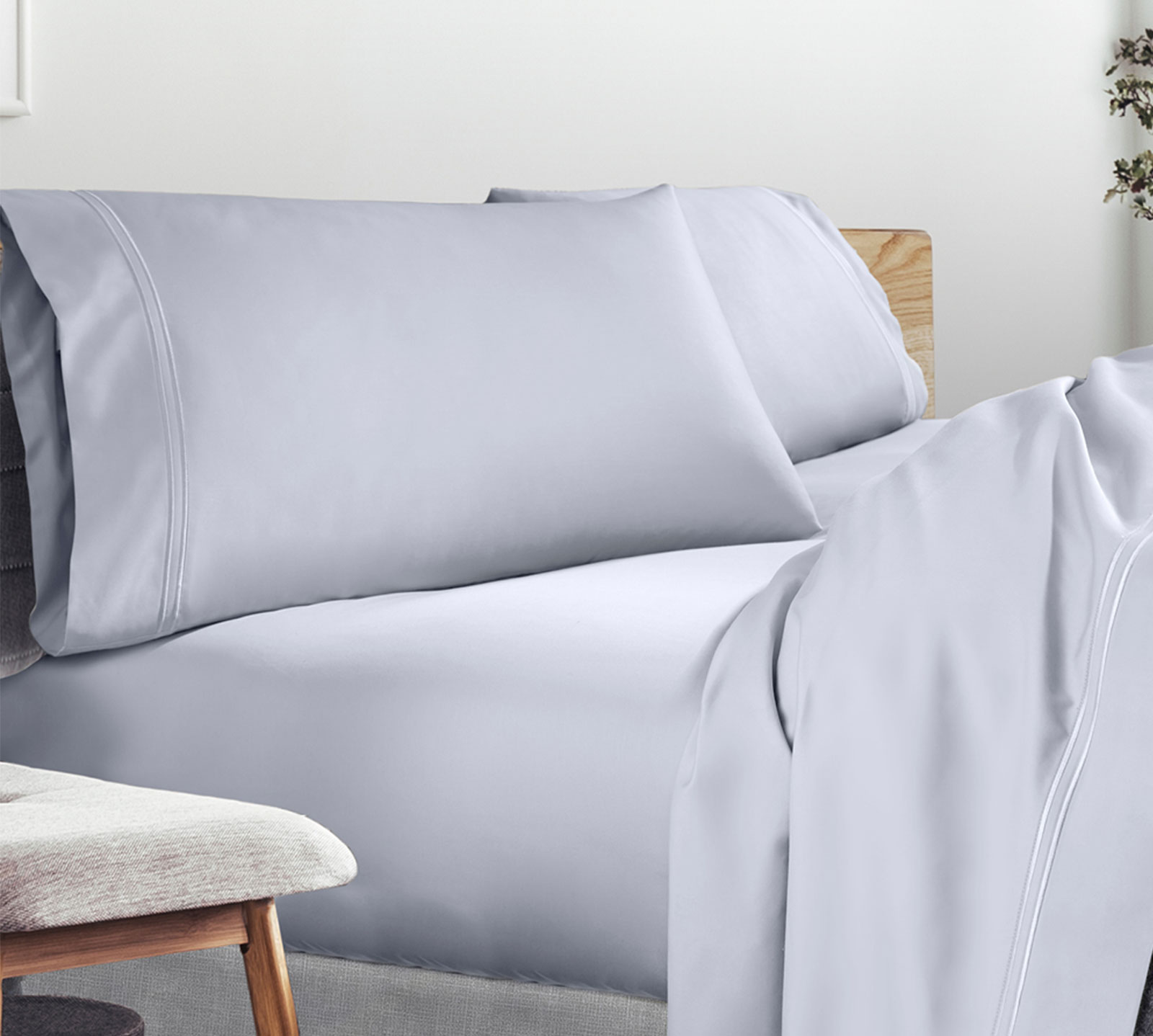 PureCare California King Elements Premium Tencel Sheet Set | Light Blue