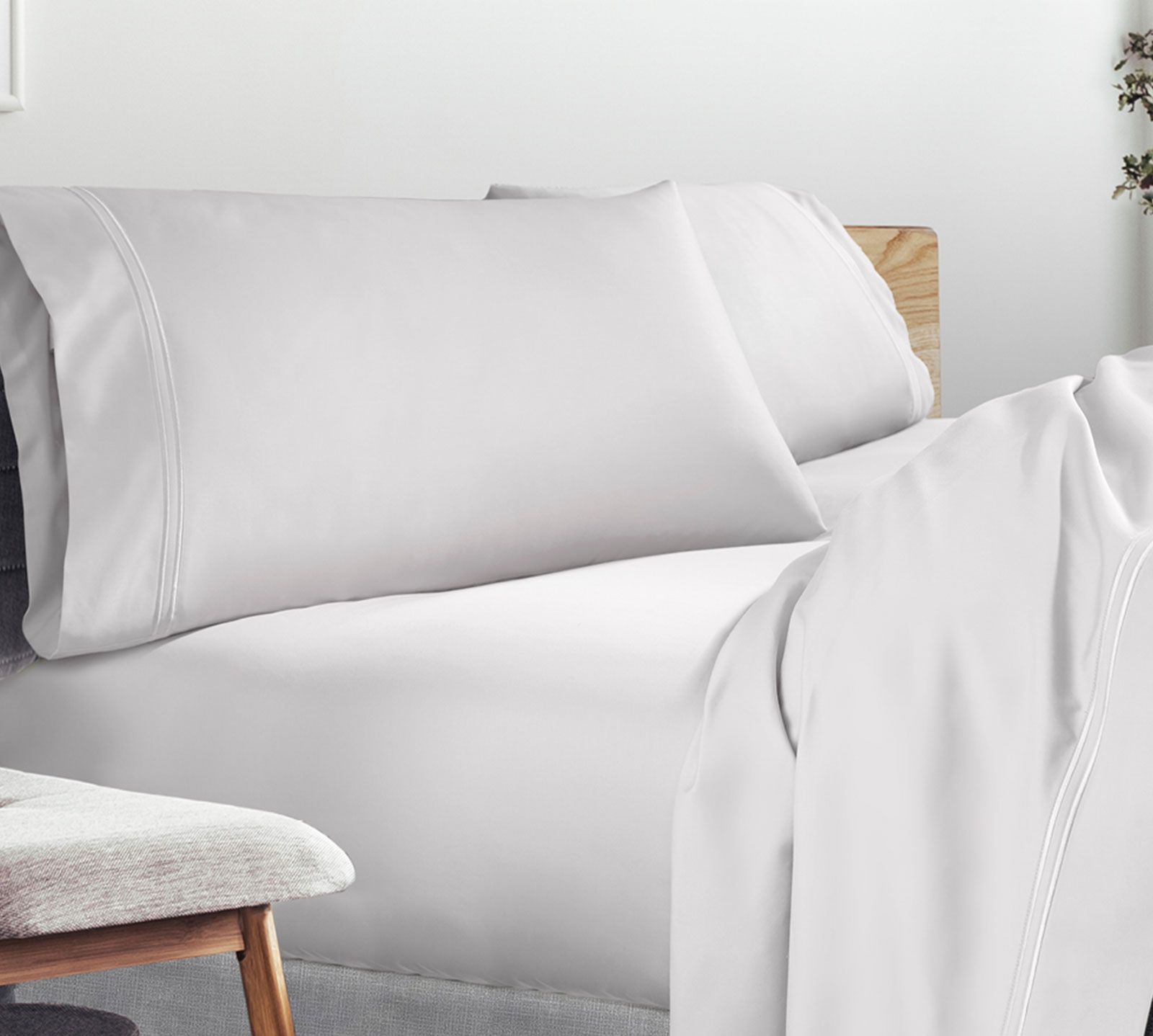 PureCare California King Elements Premium Tencel Sheet Set | White