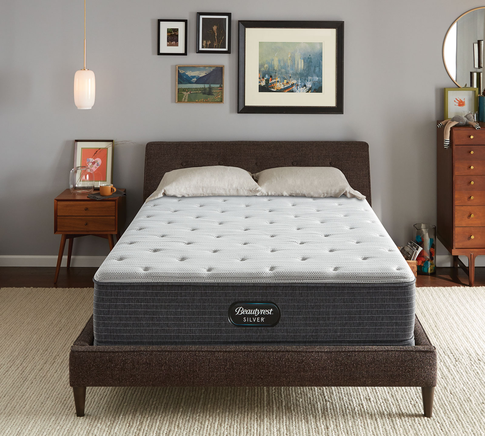 V000247506 Beautyrest California King Mattress | Plush | Silv sku V000247506