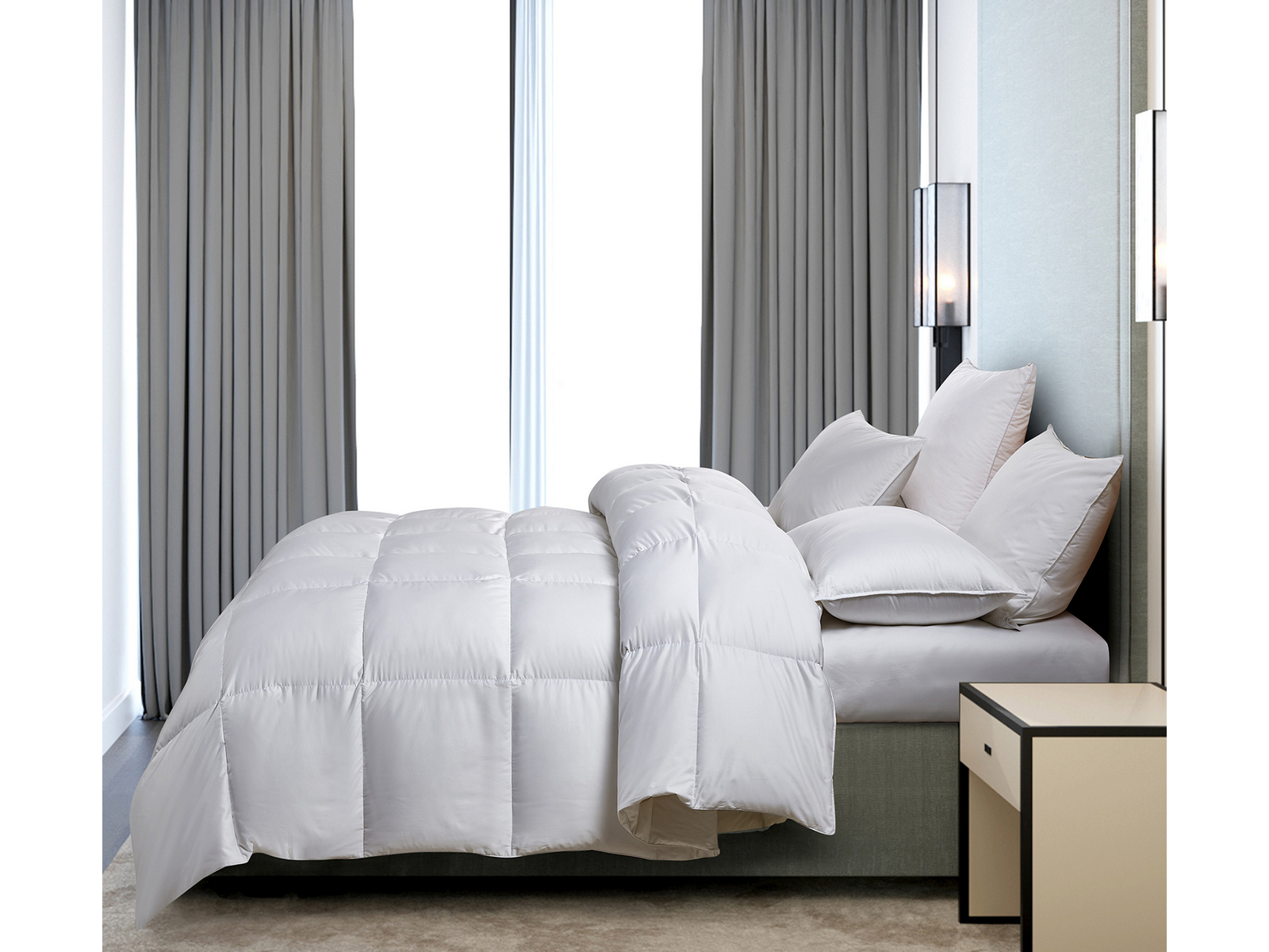 Serta Twin Perfect Sleeper Extra Warmth Down Fiber Comforter