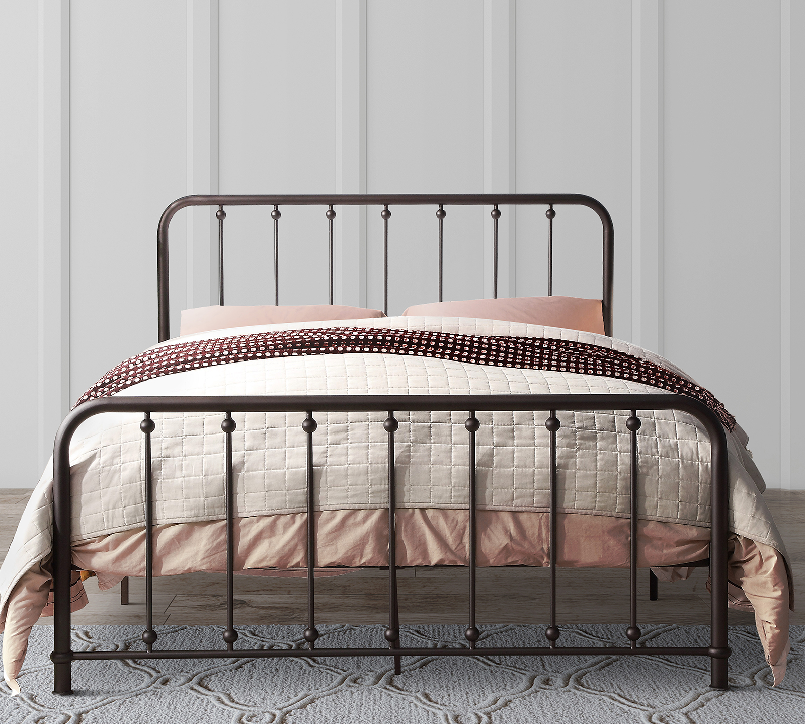 Homelegance Platform Bed | Queen | Metal | Bronze | Larkspur