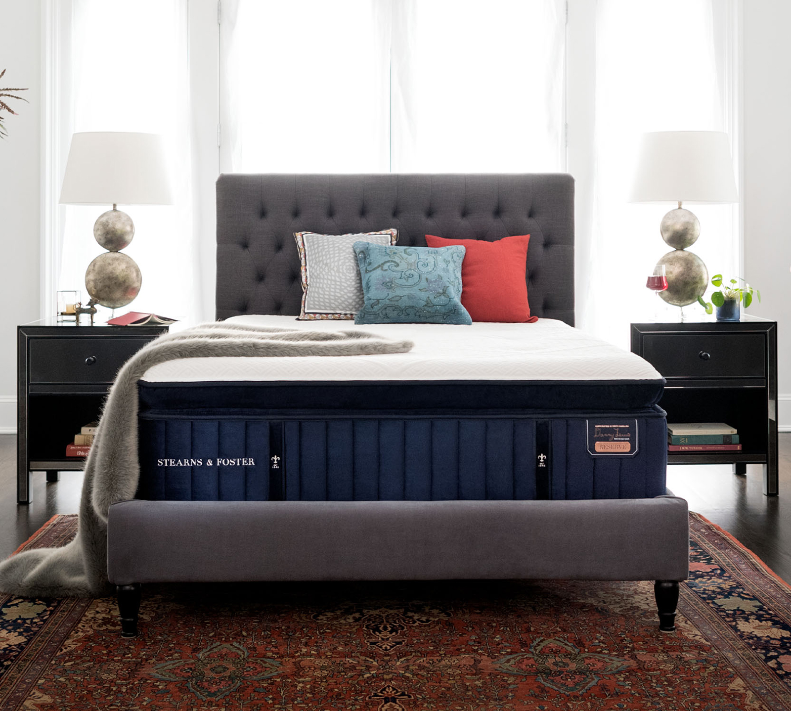 Stearns and Foster Reserve Hepburn 16" Plush Euro Pillow Top Mattress