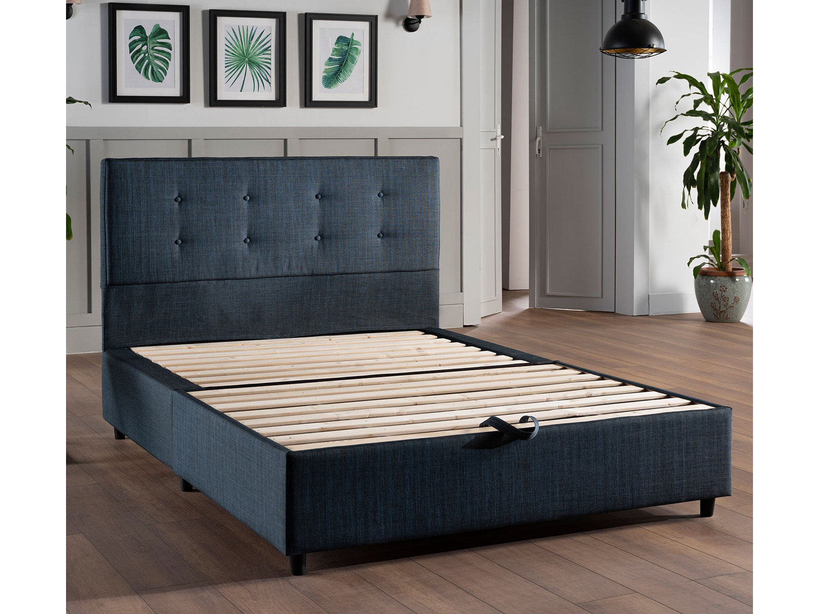 Bed frame queen mattress firm discount