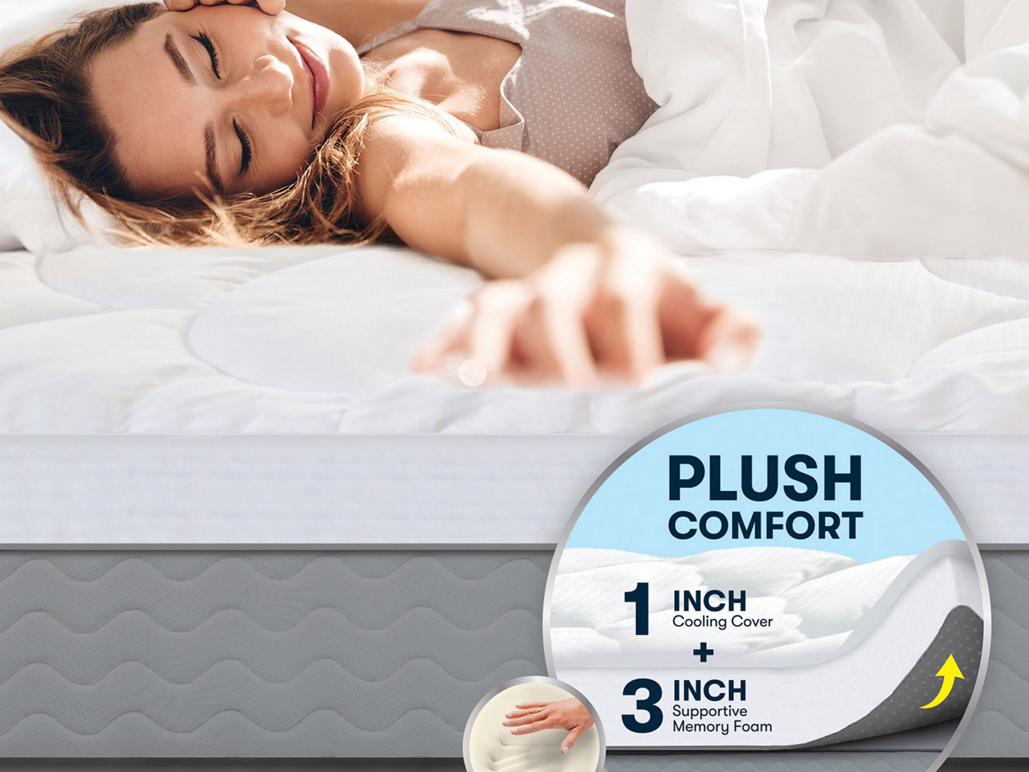 Serta 4 Pillowtop and Memory Foam Mattress Topper Mattress Firm