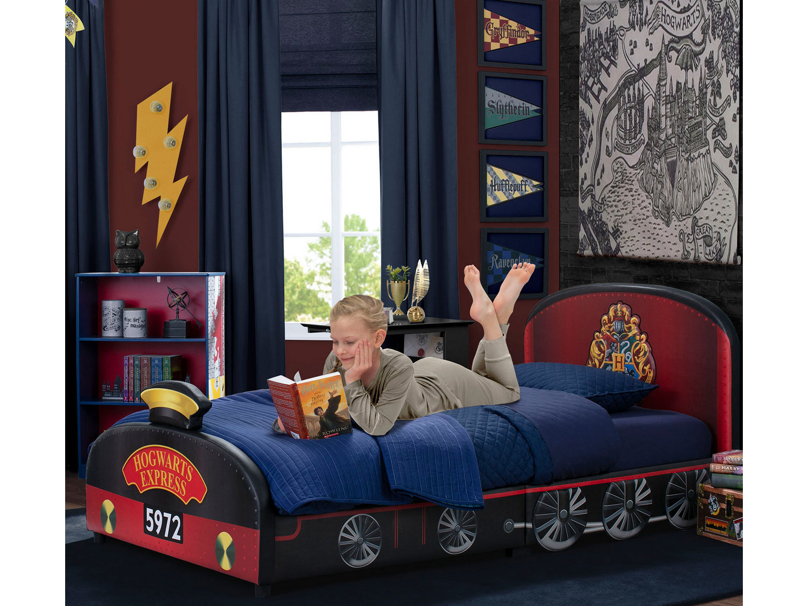 V000253663 Delta Children Bed | Twin | Harry Potter Upholster sku V000253663
