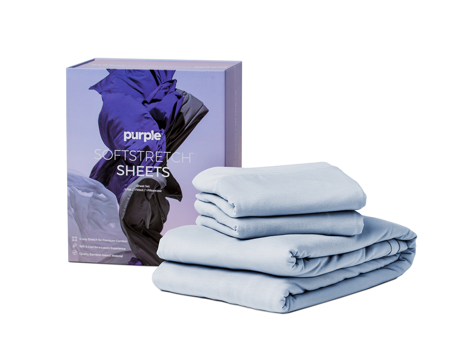 Purple Full SoftStretch Sheet Set | Mist