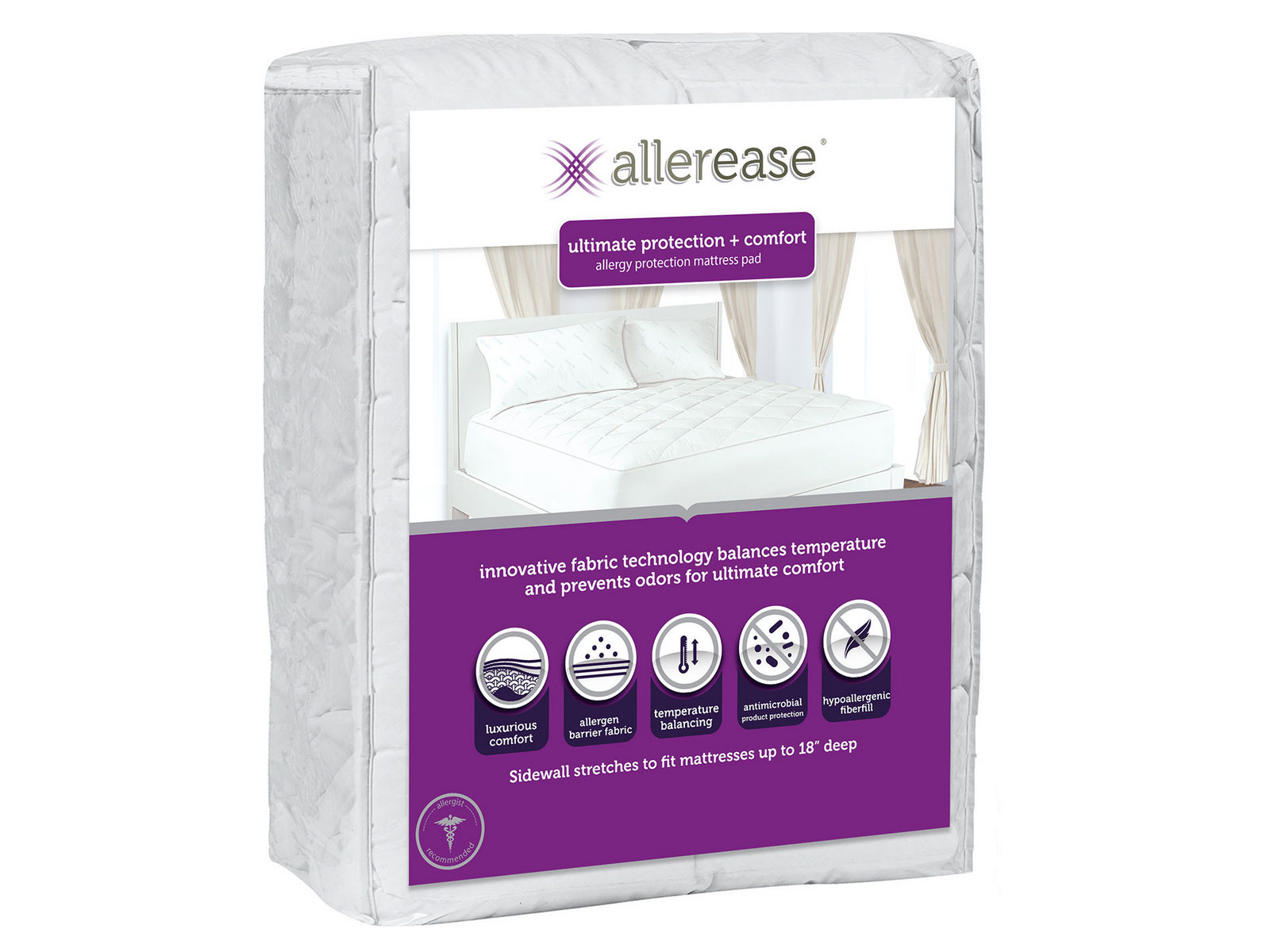 V000254772 Allerease Full Ultimate Mattress Pad sku V000254772