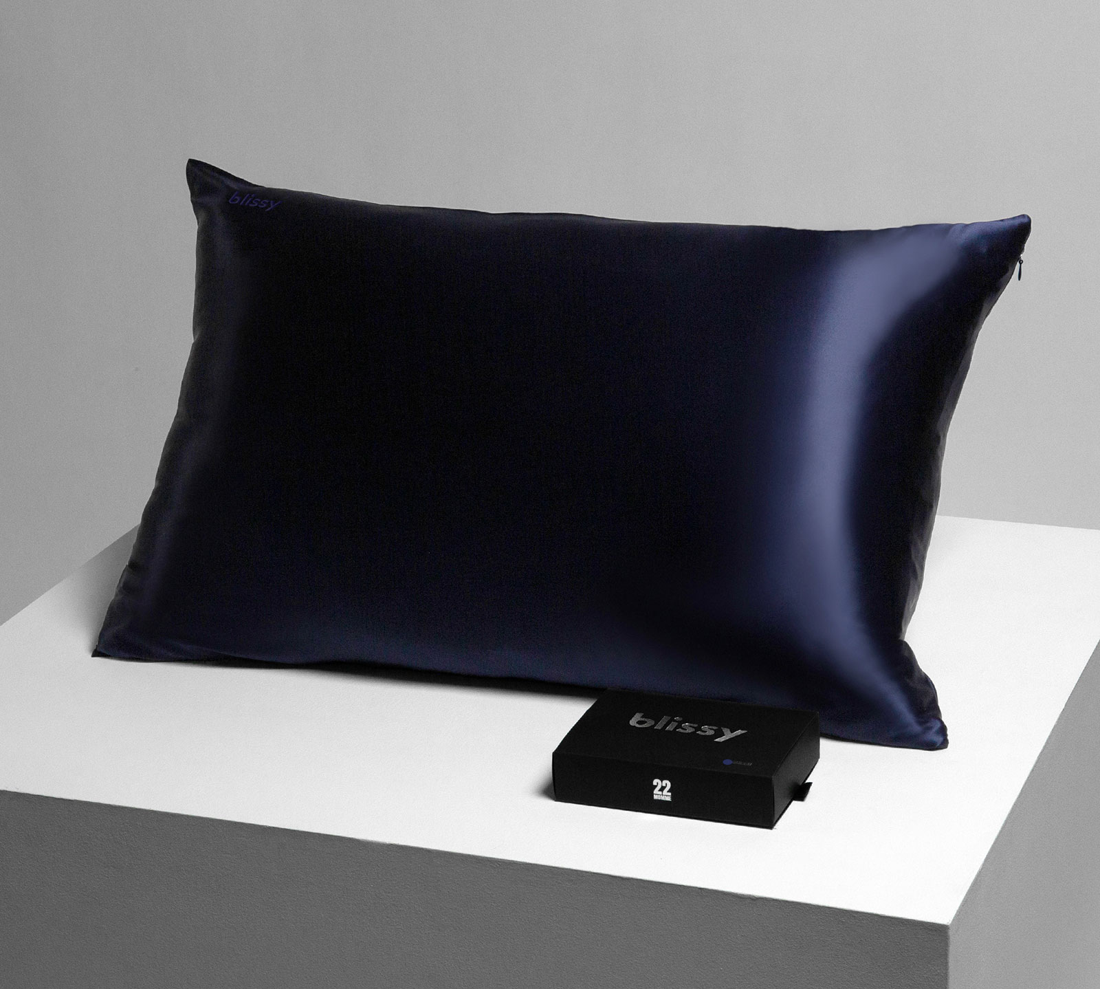 Blissy King 100% Mulberry Silk Pillowcase | Navy