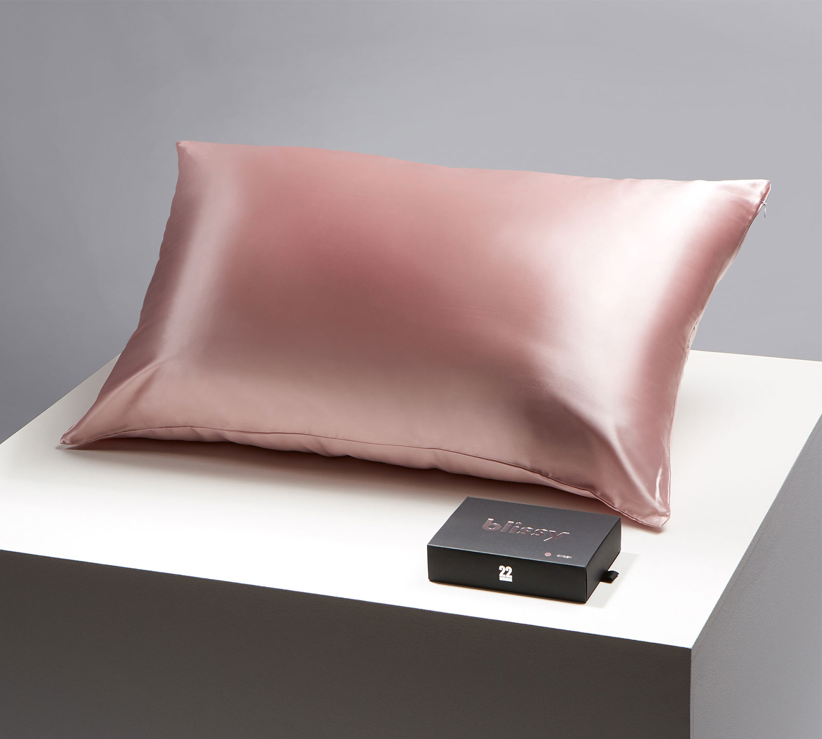 V000254864 Blissy King 100% Mulberry Silk Pillowcase | Pink sku V000254864