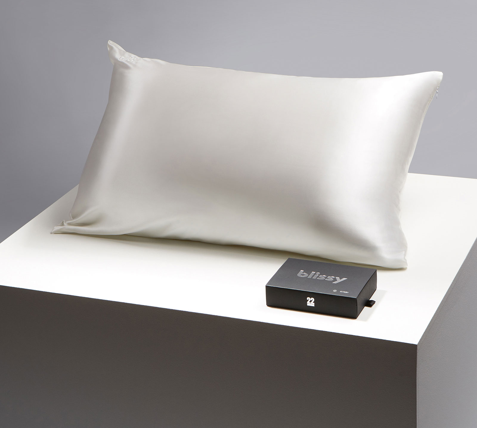 Blissy King 100% Mulberry Silk Pillowcase | White