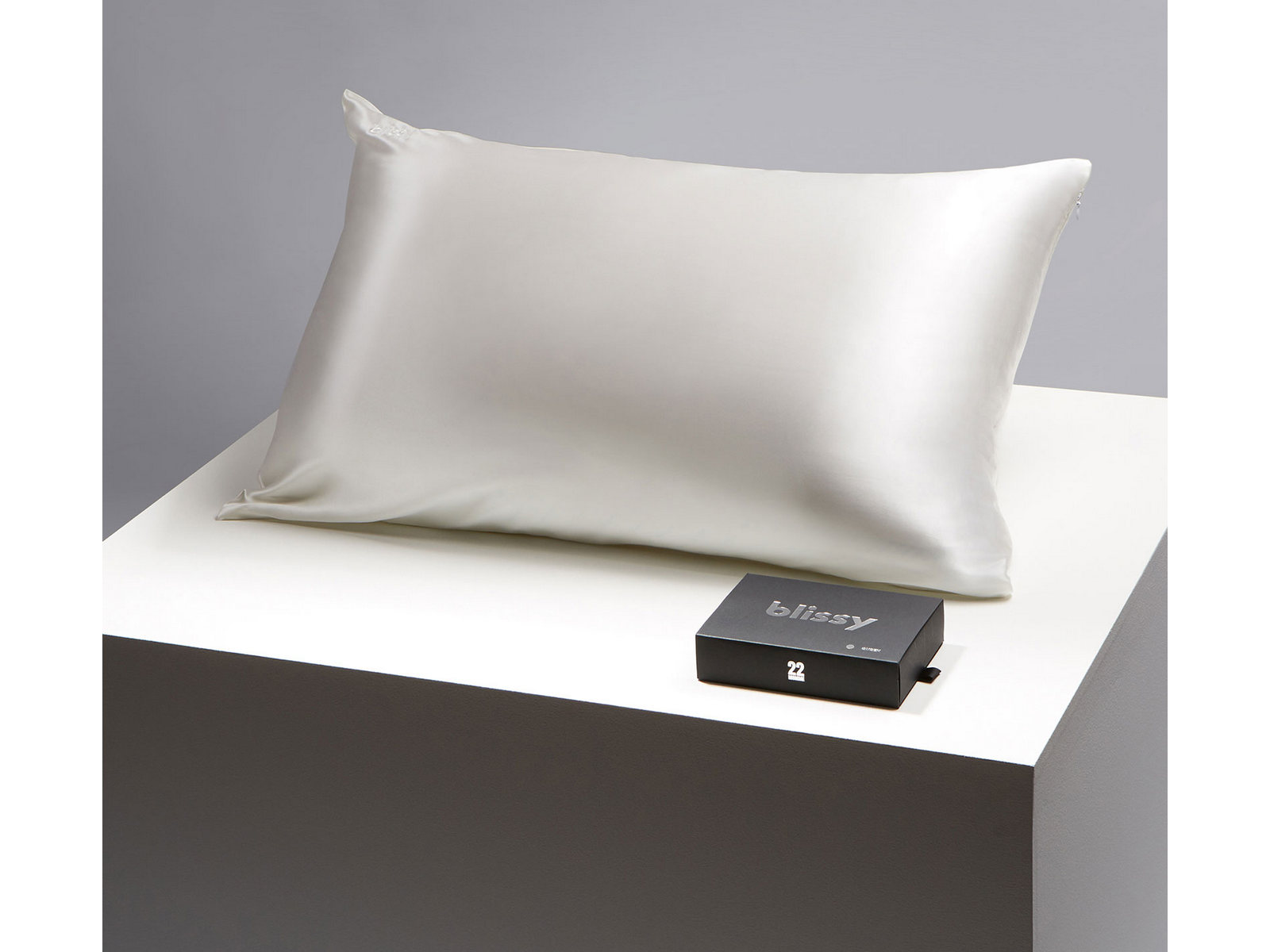 V000254848 Blissy Standard 100% Mulberry Silk Pillowcase | Wh sku V000254848