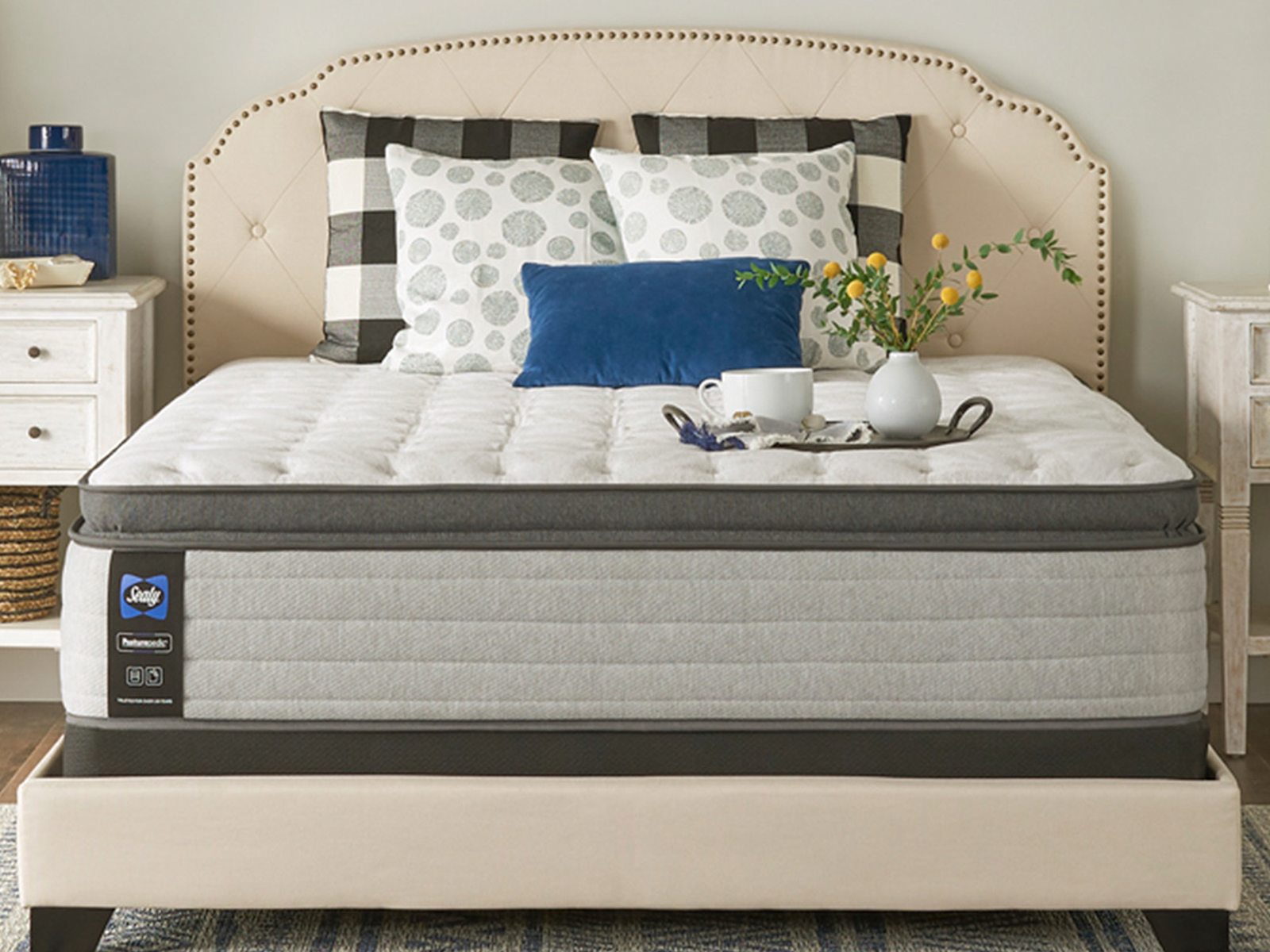 Sealy Full Mattress | Posturepedic | Euro Pillow Top | Plush | Summer Rose 14