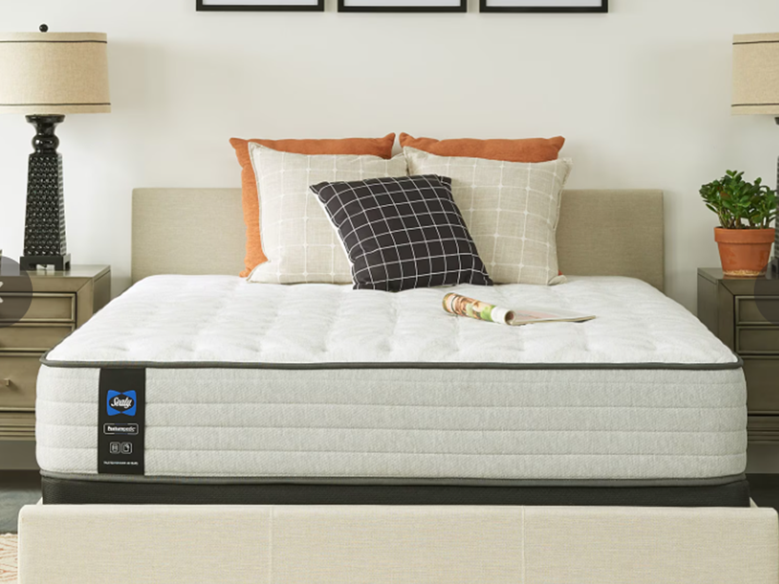 Sealy California King Mattress | Posturepedic | Medium Firm | Summer Rose 12