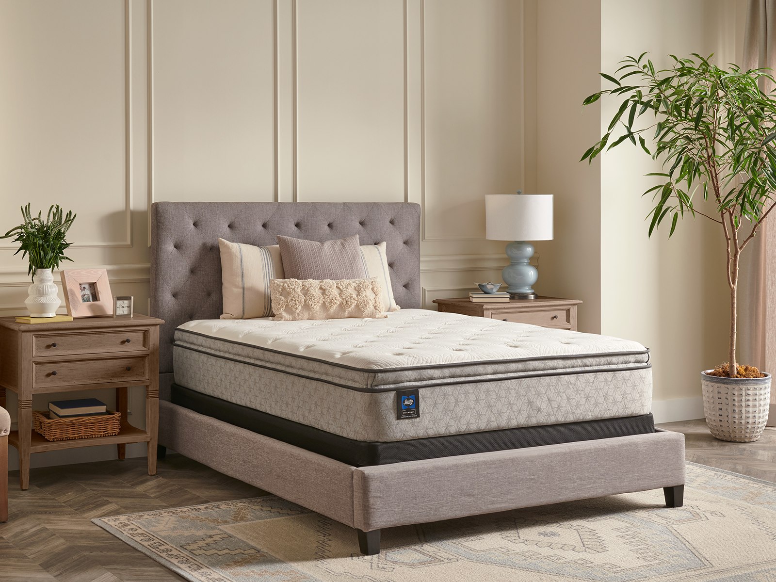 Sealy Essentials Winter Green 13 Plush Euro Pillow Top Mattress