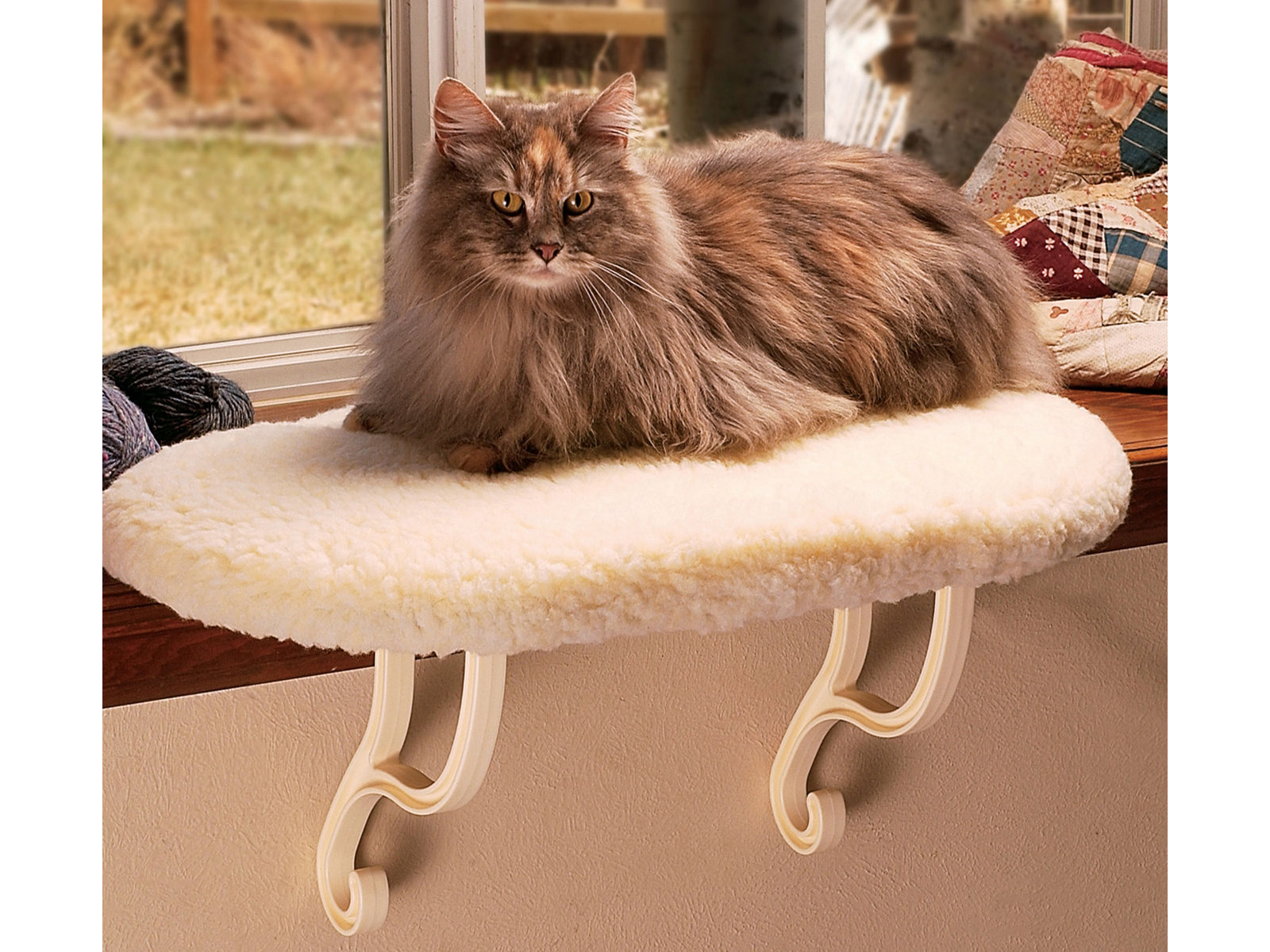 K and H Pet Products Fleece Kitty Sill