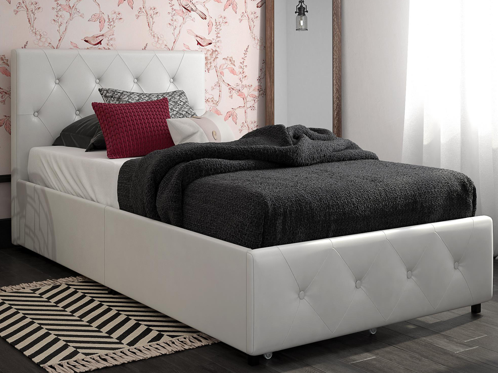  Dana Upholstered Bed W/Storage