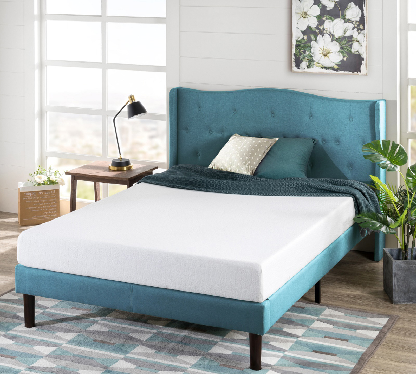 Green Tea 6 Cushioned Firm Memory Foam  Mattress