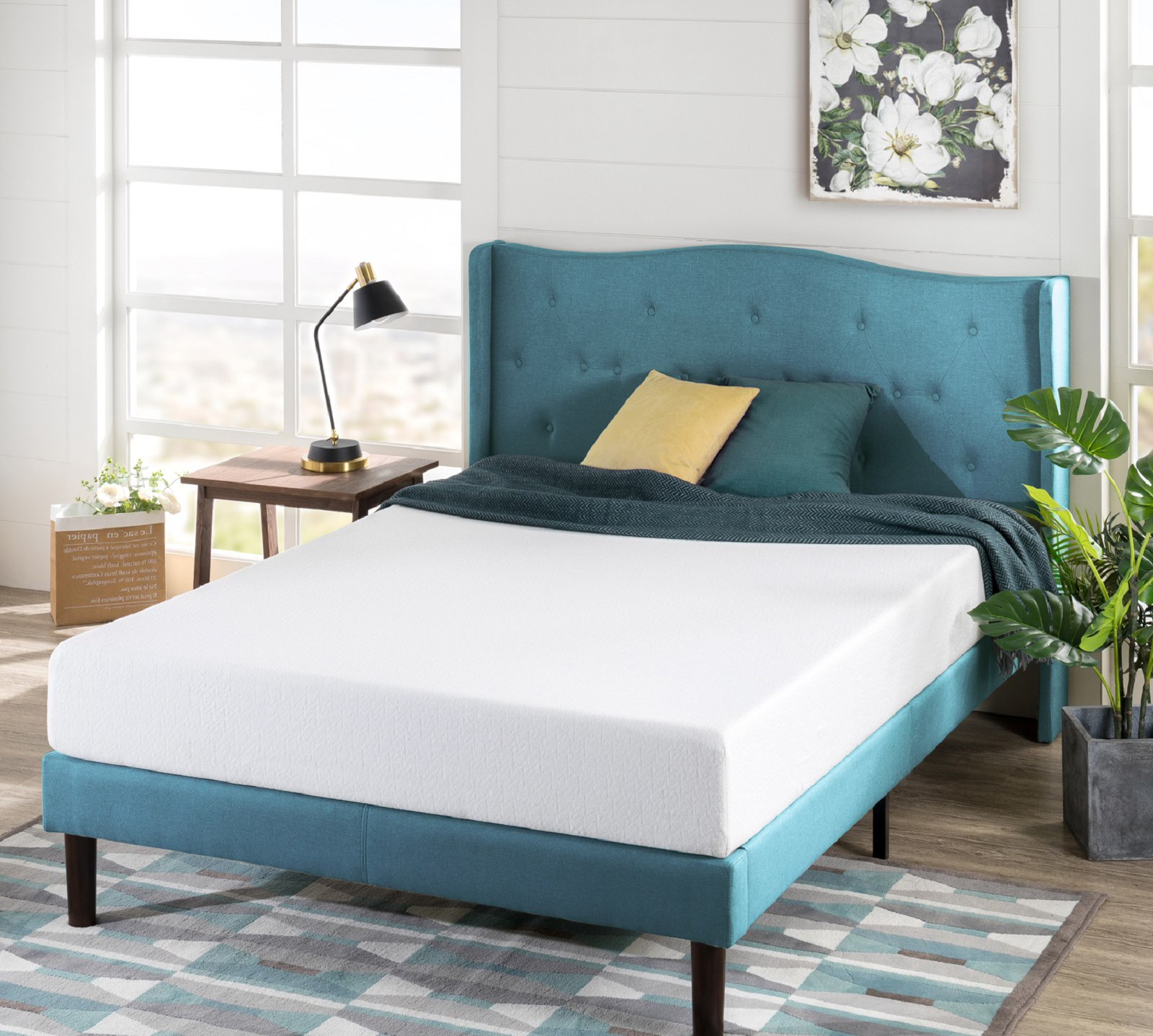 Green Tea 8 Cushioned Firm Memory Foam  Mattress