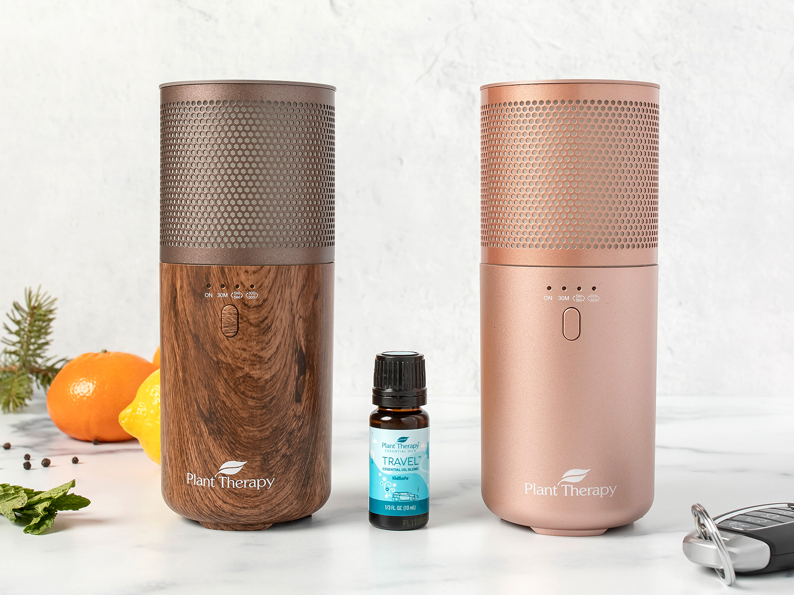 Plant Therapy Terrafuse Portable Diffuser & Travel Pack | Rose Gold