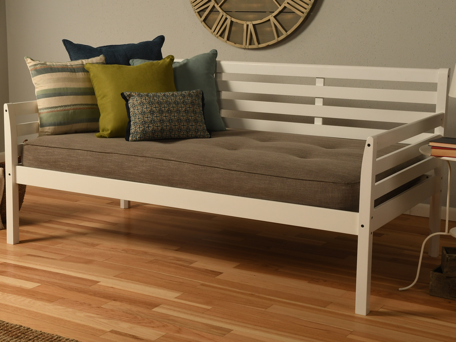 Boho Daybed W/ Linen Stone Mattress