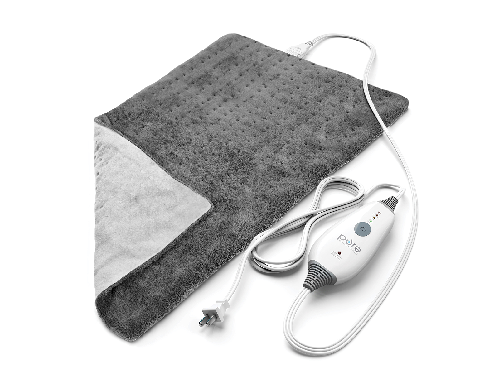 Pure Enrichment Heating Pad | PureRelief Deluxe | Gray