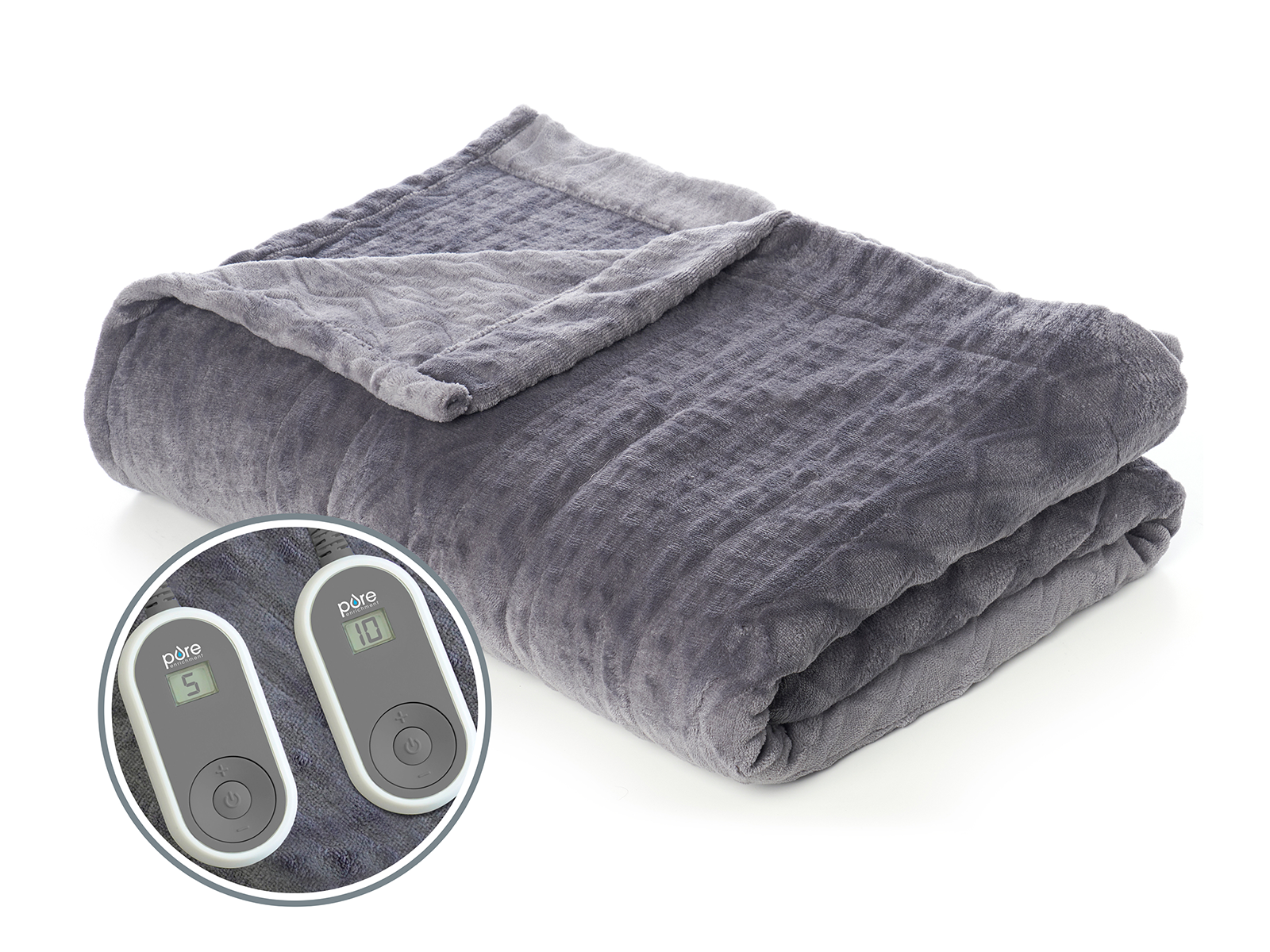 Pure Enrichment King PureRelief Deluxe Heated Blanket