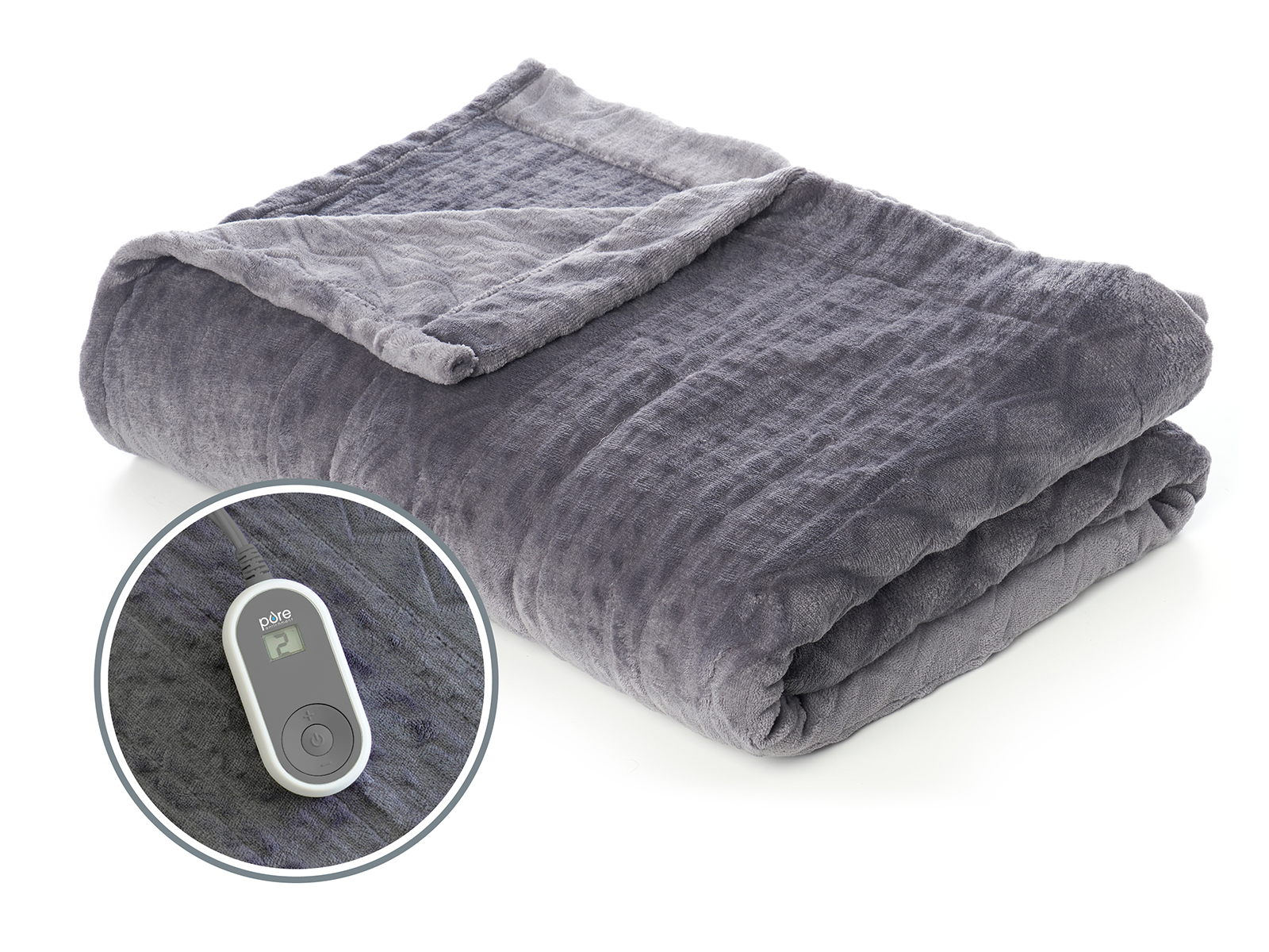 Pure Enrichment Twin PureRelief Deluxe Heated Blanket