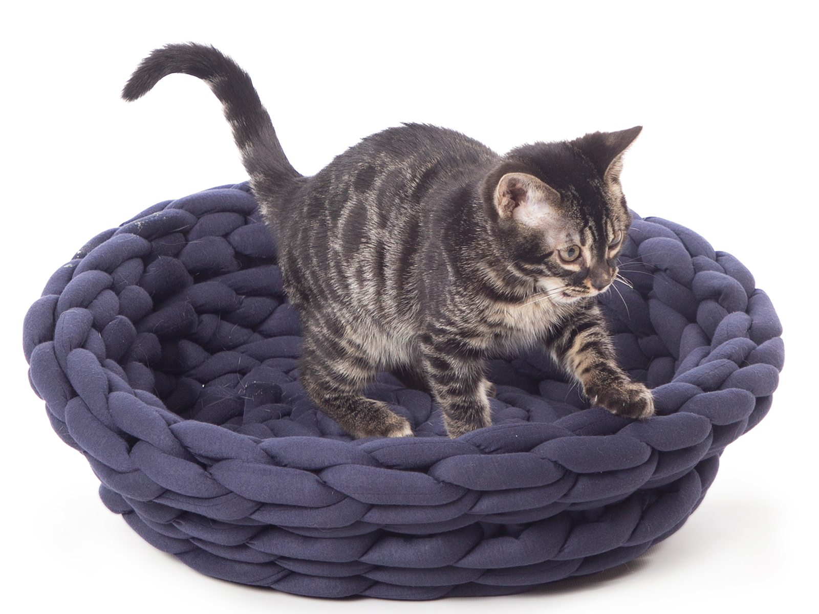 K and H Pet Products Knitted Pet Bed | Navy