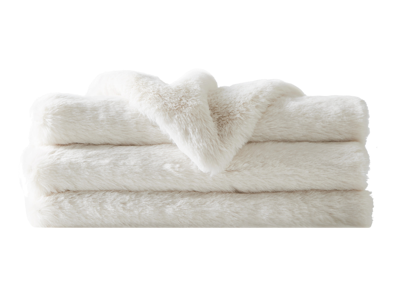 V000259608 Charisma Luxe Faux Fur Throw | Ivory sku V000259608