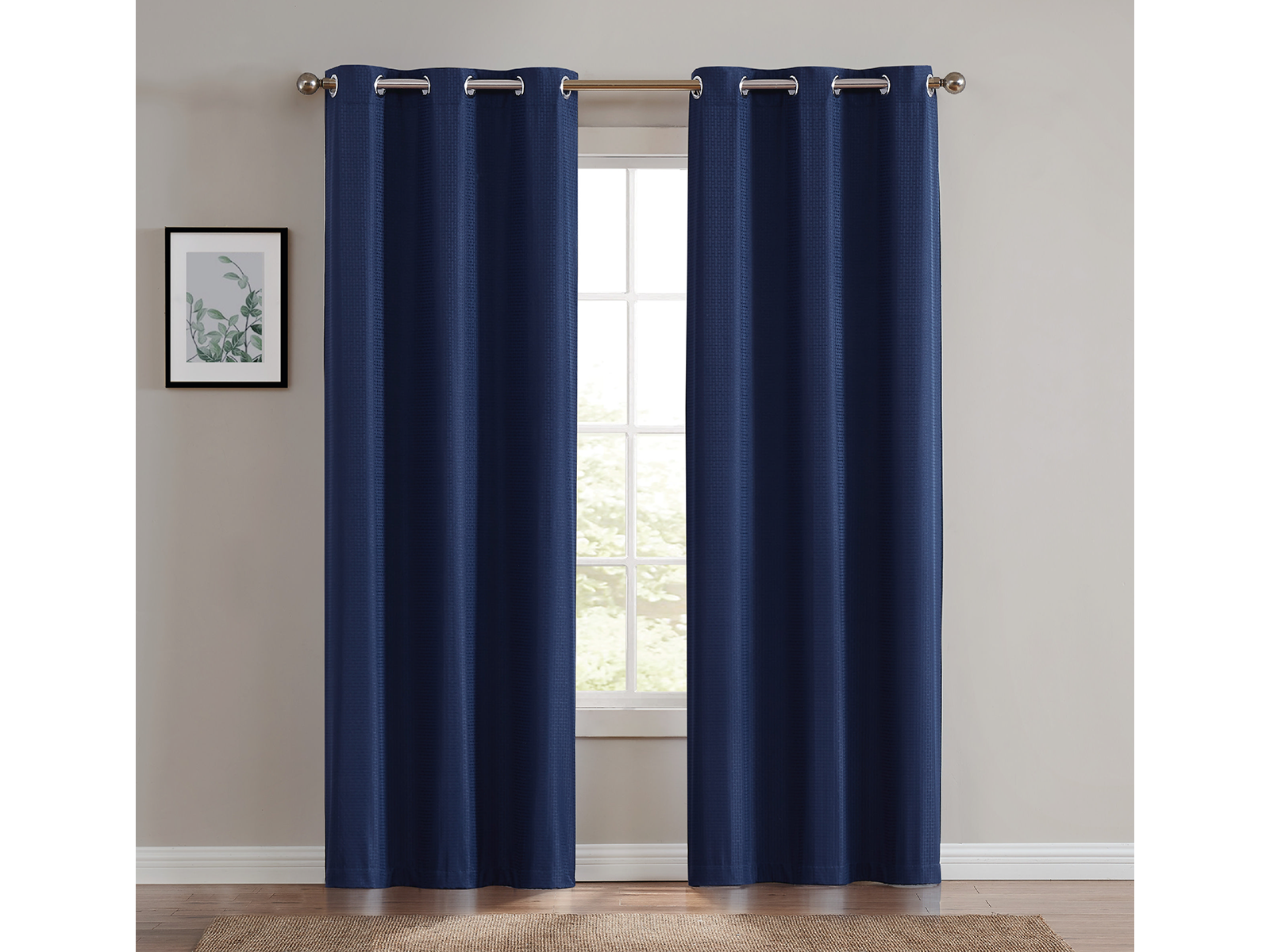 V000259698 Truly Soft Blackout Window Curtain Set | Navy sku V000259698