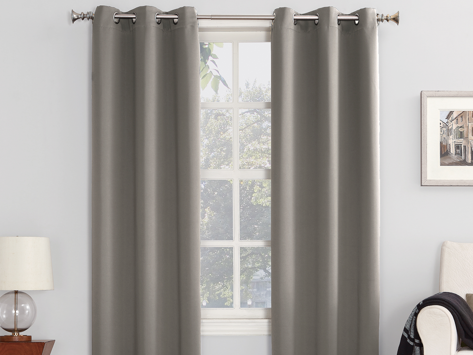 V000259753 Sun Zero Blackout Window Curtain Set | 40X95 | Sea sku V000259753