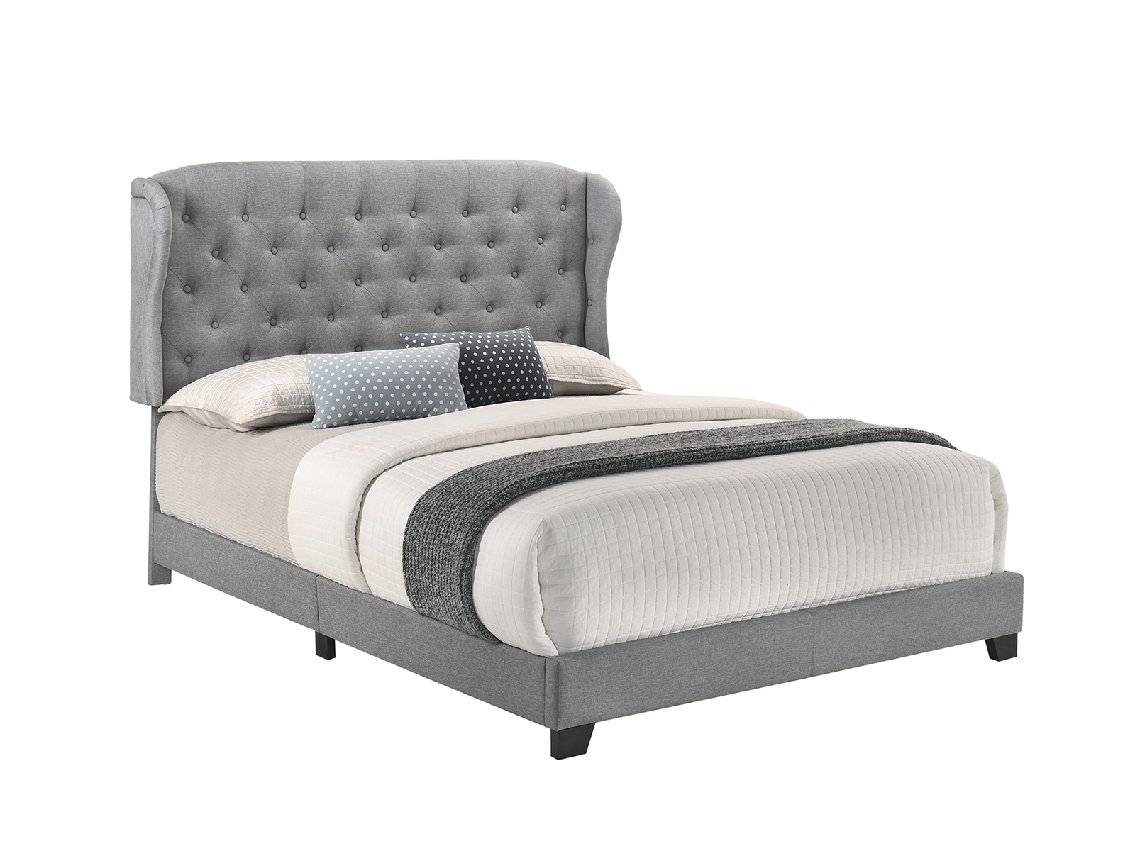 Homelegance Bed Set | Full | Maxton Bed Frame & Headboard | Gray