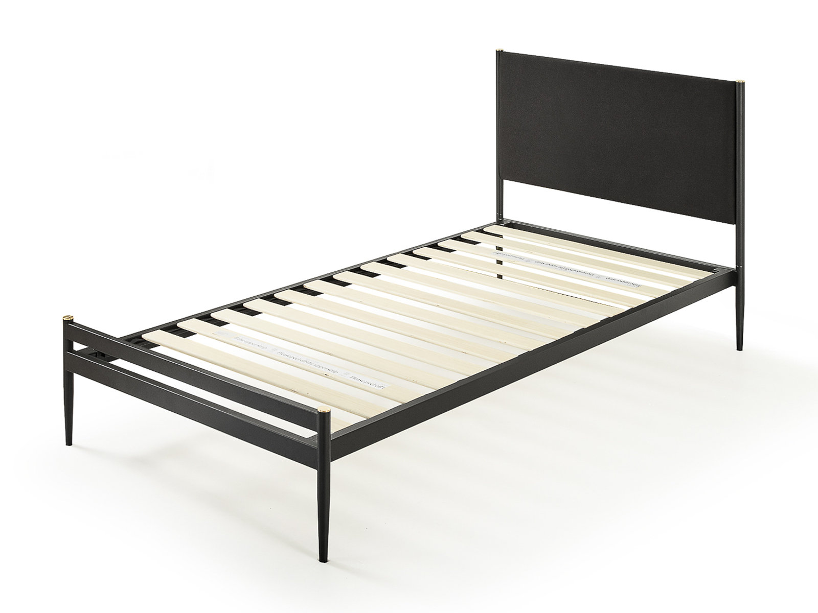 Zinus Metal Platform Bed with Upholstered Headboard | Twin | Clarissa