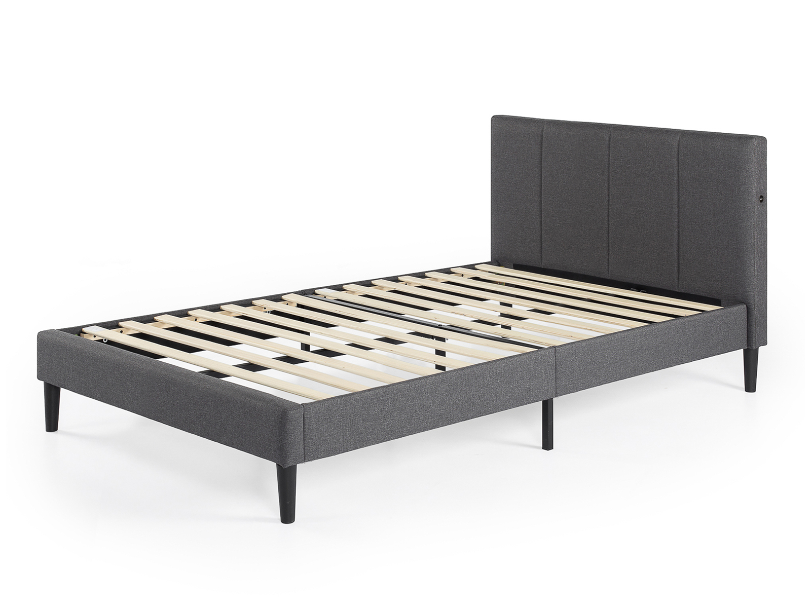 Maddon Platform Bed Upholstered Short Headboard With Usb